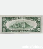 1934 USA C 10 Dollar Federal Reserve Note, Green Seal, XF