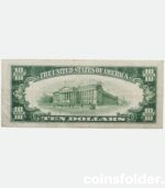 1934 B USA 10 Dollar Federal Reserve Note, Green Seal, VF