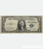 1935 E USA 1 Dollar Silver Certificate, Blue Seal