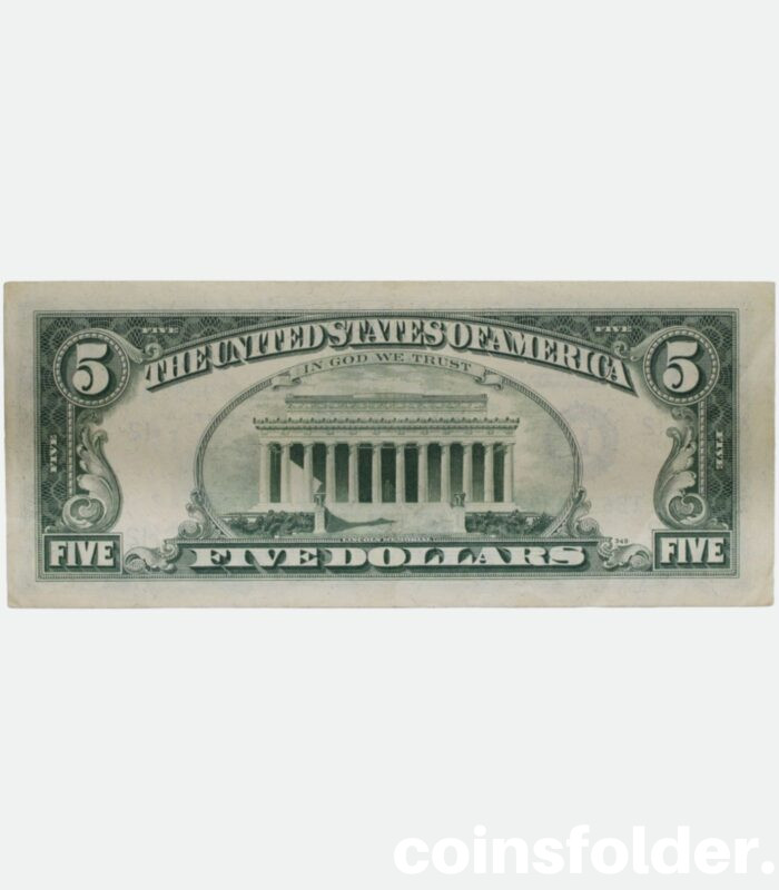 1977 USA 5 Dollar Federal Reserve Note, XF