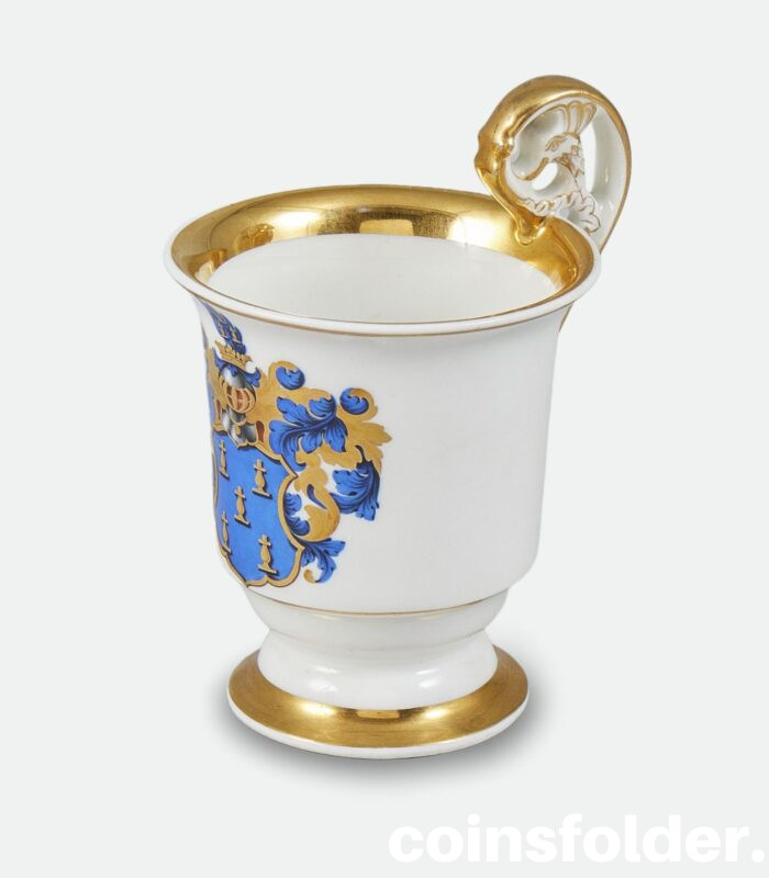 Antique Porcelain Armorial Cup