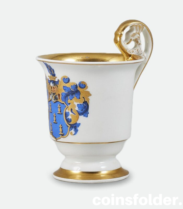 Antique Porcelain Armorial Cup