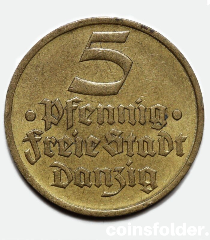 Free City of Danzig - 5 Pfennig, 1932 Codfish
