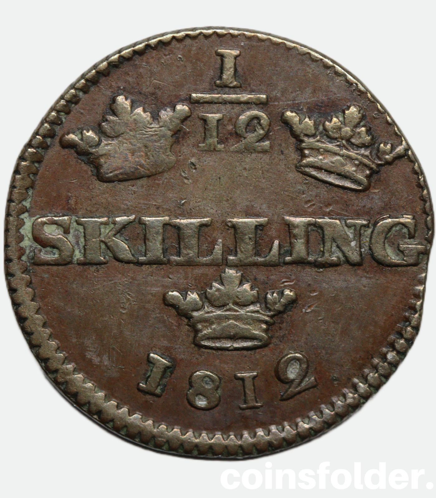 Sweden 1/12 Skilling 1812