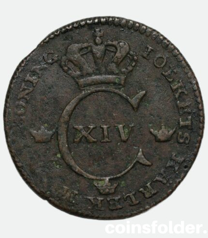 Sweden 1/4 Skilling 1828