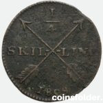 Sweden 1/4 Skilling 1828