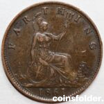 1861 Farthing - Victoria