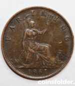 1861 Farthing - Victoria