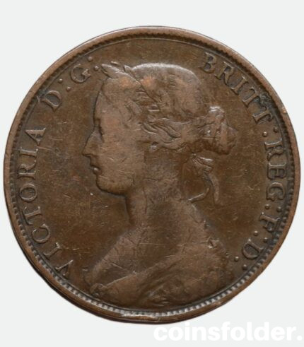 1861 Half Penny - Victoria