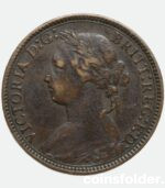 1875 H Farthing - Victoria