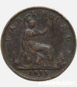 1875 H Farthing - Victoria