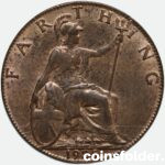 1925 Farthing, George V, UNC