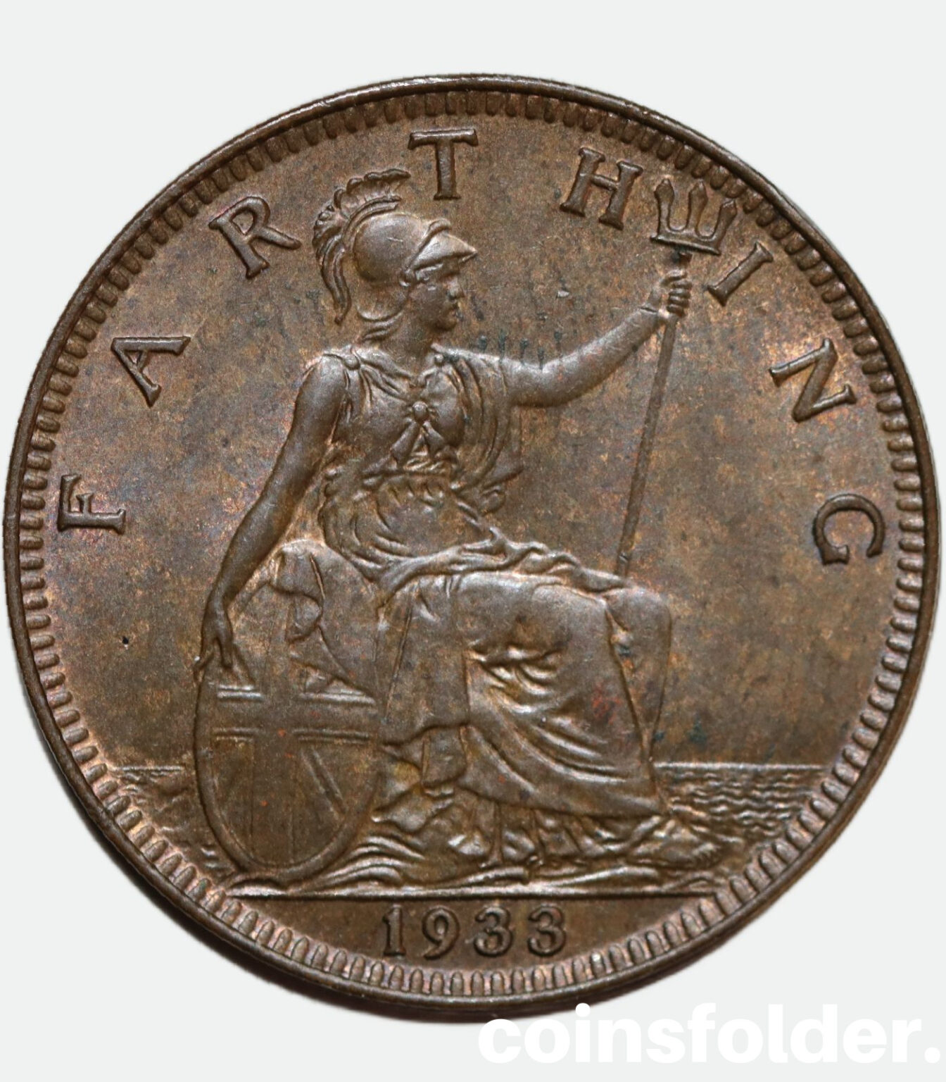 1933 Farthing - George V, UNC