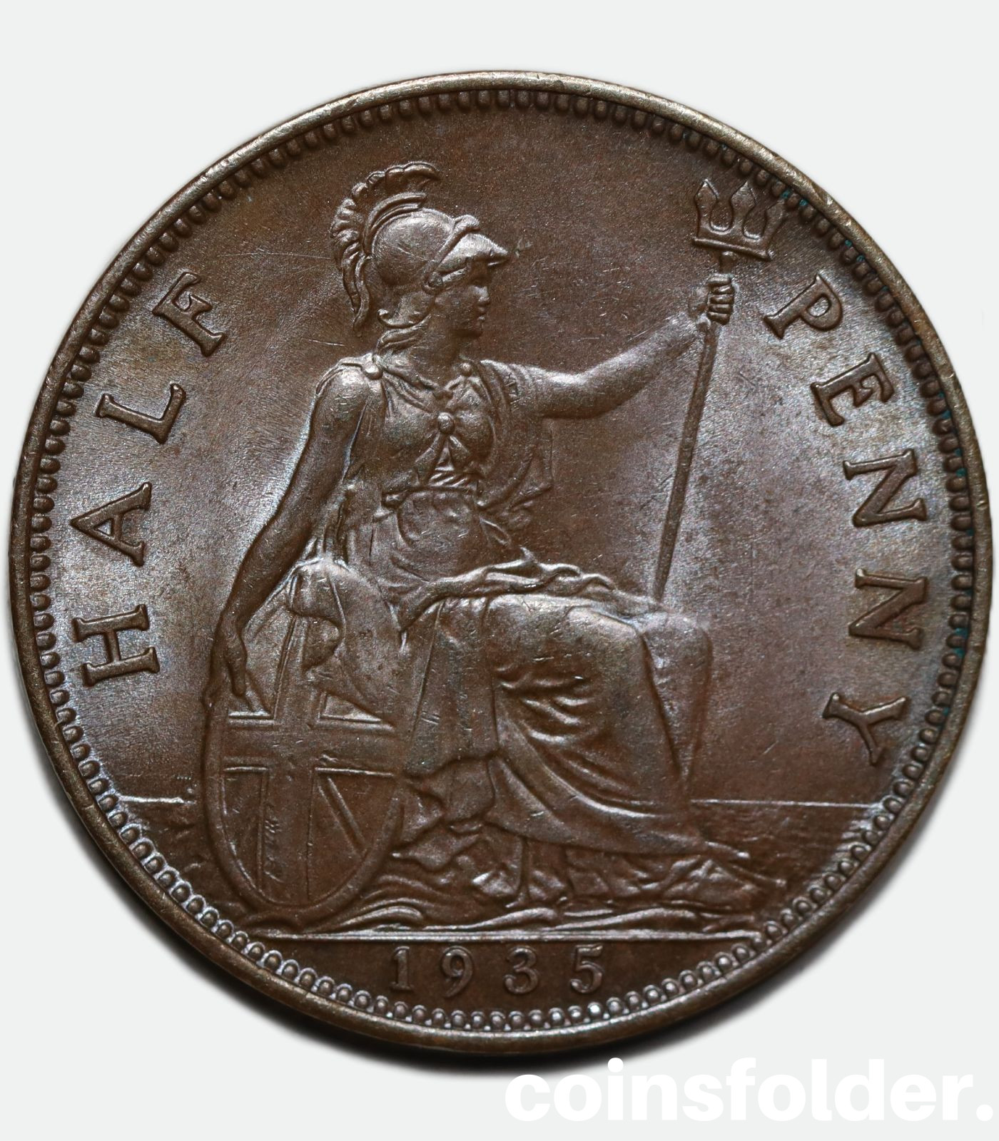 1935 Half Penny - George V, BU