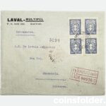 Antique 1937 Lithuania Kaunas to Sweden Stockholm, Letter Cover