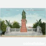 1903-1915 Postcard Monument to Empress Catherine II in Vilnius Lithuania