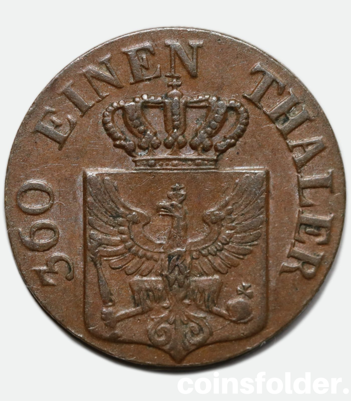 German States PRUSSIA - 1 Pfenning, 1840 A