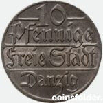 UNC Free City of Danzig - 10 Pfennig, 1923