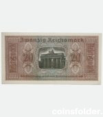 20 Reichsmark 1940-1945, Germany - Third Reich, UNC
