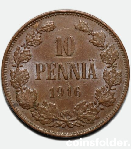 Finalnd 1916 10 Pennia