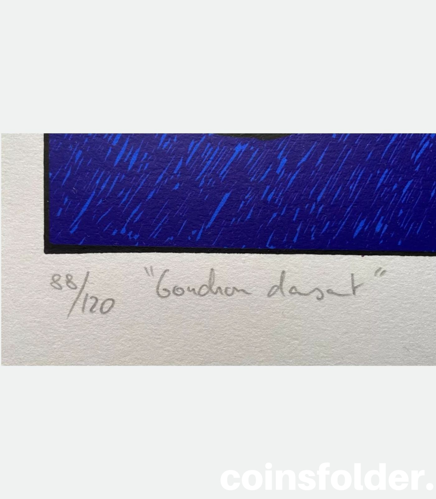 Frédéric Iriarte "Goudron Danssant" Lithography 1992 Signed