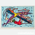 Frédéric Iriarte "Sky Element Technology" Lithography 1992 Signed