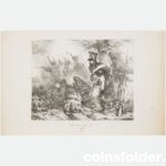 N. T. Charlet "Le premier coup de feu (The first shot)" lithography