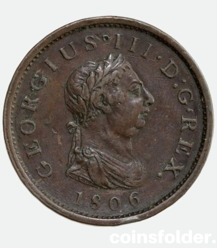 1809 One Penny of George III, United Kingdom