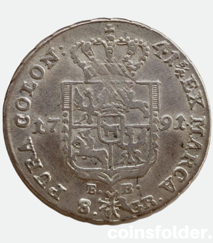 Poland R1 1791 EB 8 Groschen - 2 Zloty
