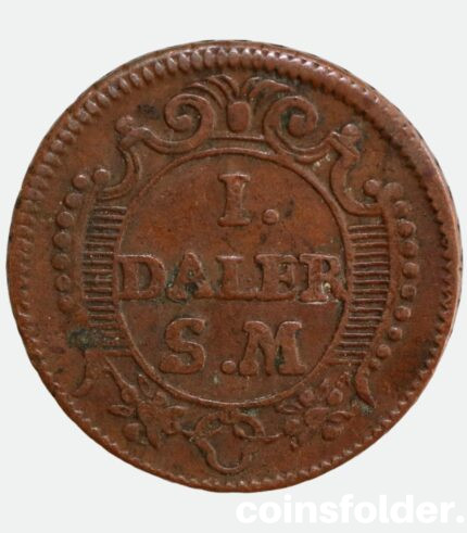 Sweden 1 Daler SM 1718, Mercury – Karl XII