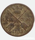 Sweden 1 Öre SM 1737 - Frederick I