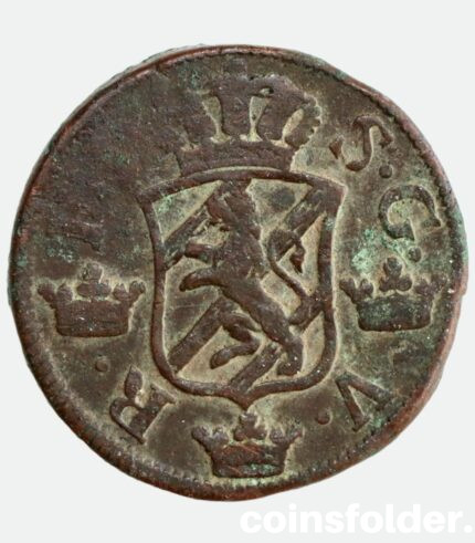 Sweden 2 Öre SM 1749 - Frederick I