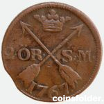 Sweden 2 Öre SM 1767 - Adolf Fredrik