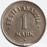 1924 Estonia 1 Mark