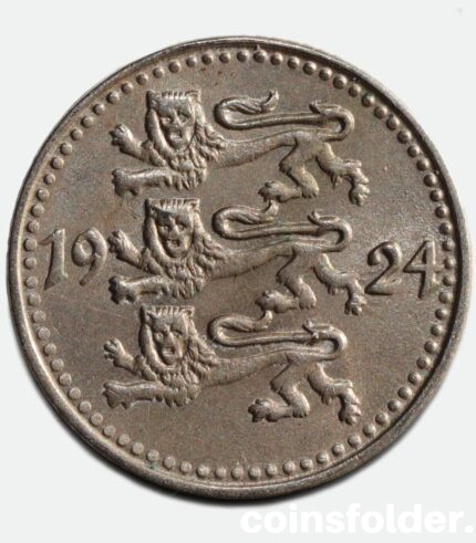 1924 Estonia 1 Mark