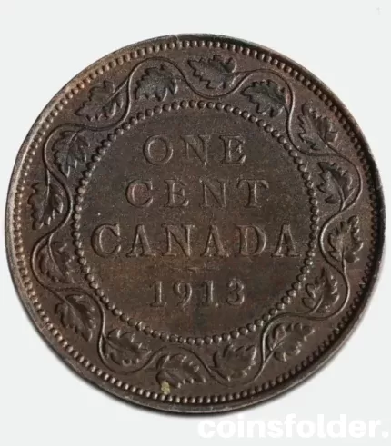 1912, 1 cent, AU-UNC - George V, Canada