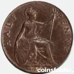 1912 Half Penny - George V, UNC
