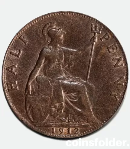 1912 Half Penny - George V, UNC