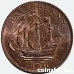 1950 Half Penny - George VI, BU