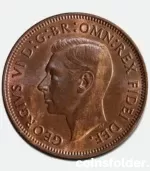 1950 Half Penny - George VI, BU