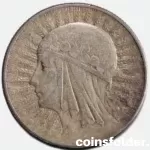 Poland - 5 Zlotych 1933 XF