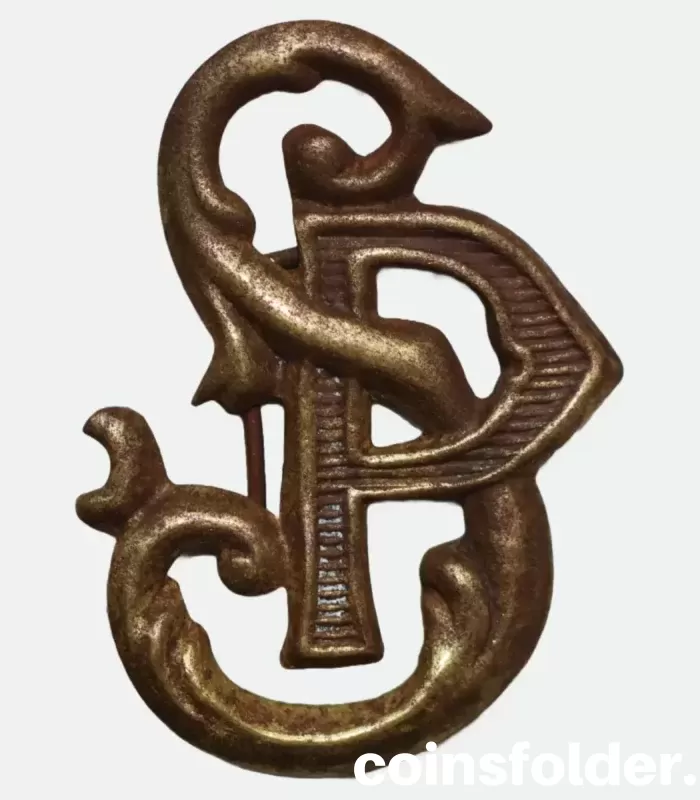 Antique Polish Cadet School Emblems Shoulder Board Cipher