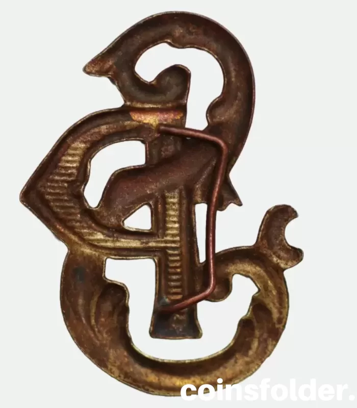 Antique Polish Cadet School Emblems Shoulder Board Cipher