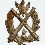 Antique Polish Collar Badge of Artillery Cadet School