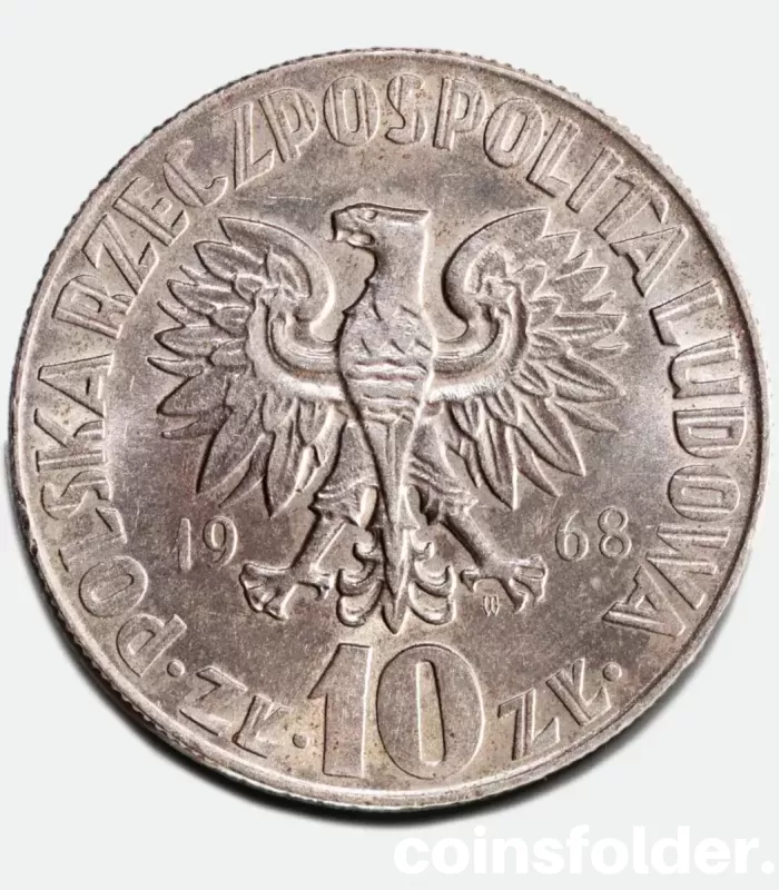 Poland - 10 zlotych Mikolaj Kopernik 1968 UNC