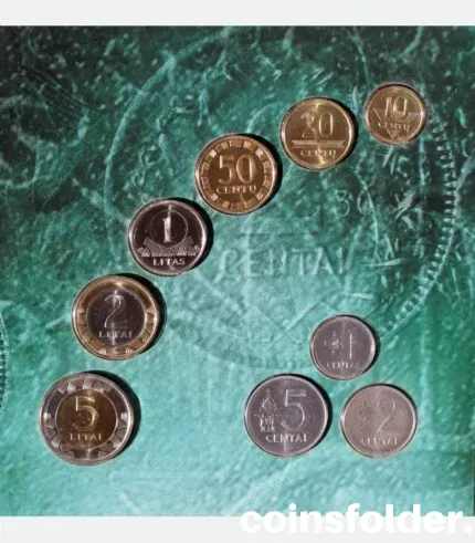 2008 Lithuania Litas coin set, BU