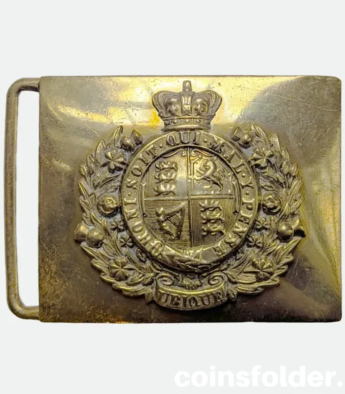 Authentic British Army Royal Engineers Belt Buckle - Victorian Era Military Relic