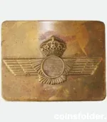 1975-1985 Spanish Air Force Belt Buckle Juan Carslos I Era