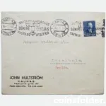 1936 60 cnt Lithuania Kaunas to Sweden Stockholm, Promotional Envelope, Letter Cover