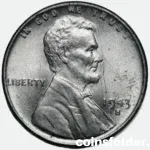 1943-S USA One Cent coin, UNC - "Steel Cent"